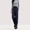 Acetate wool pants for women in the 2024 autumn/winter season, with a thick, soft and soft core and warm fleece, mid-high-waisted, slightly wide-leg straight-leg casual pants details Picture